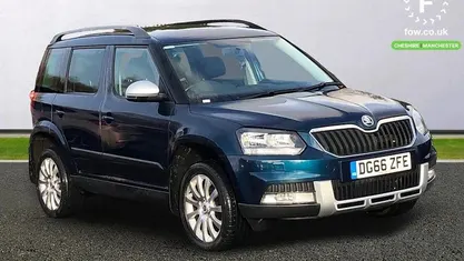 Blue Used 2016 Skoda Yeti Outdoor SE SUV | £16,299 (Fair price)