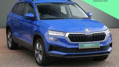 Używany Skoda Karoq SE Drive 150 KM (110 kW) 2023 Niebieski SUV