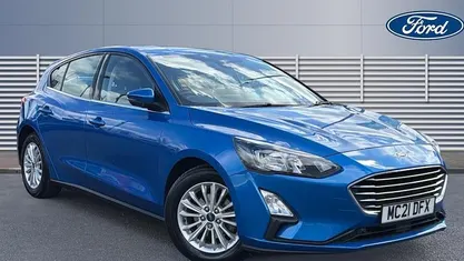 Used Ford Focus Titanium 125 HP (91 kW) 2021 Blue Hatchback