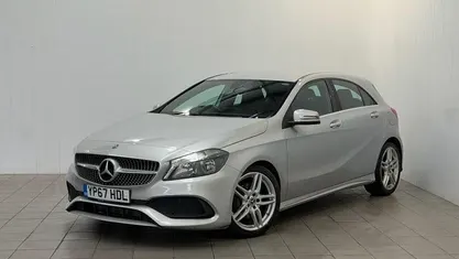 Used Mercedes A200 AMG line 136 HP (100 kW) 2017 Silver Hatchback