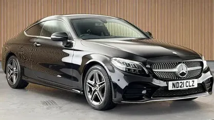 Used Mercedes C200 AMG line 184 HP (135 kW) 2021 Black Coupe