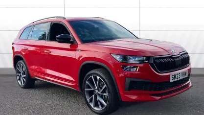 Used Skoda Kodiaq SportLine 190 HP (139 kW) 2023 Red SUV