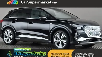 Black Used 2023 Audi Q4 e-tron S-Line SUV | £27,197 (Fair price)