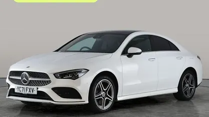 Used Mercedes CLA250e AMG Line Premium Plus 218 HP (160 kW) 2021 White Sedan