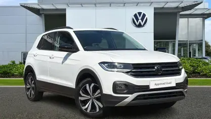 Used VW T-Cross Black Edition 110 HP (80 kW) 2023 White SUV