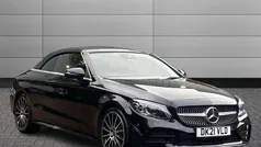 Black Used 2021 Mercedes C220 AMG Line Premium Cabriolet | £22,995 (Fair price)