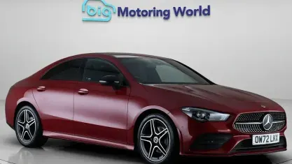 Used Mercedes CLA180 AMG line 136 HP (100 kW) 2022 Red Coupe