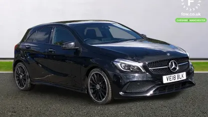 Used Mercedes A200 AMG Line Premium Plus 136 HP (100 kW) 2018 Black Hatchback