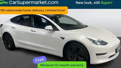 Used Tesla Model 3 Standard Range 208 kW (283 HP) 2021 White Sedan