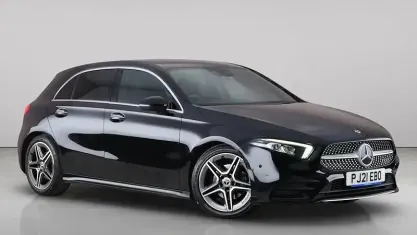 Used Mercedes A200 AMG Line Premium 163 HP (119 kW) 2021 Black Hatchback