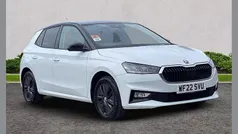 Moon white metallic black magic pearl effect Used 2022 Skoda Fabia Colour Edition Hatchback | £13,433 (Fair price)