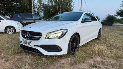Used Mercedes CLA200 AMG line 136 HP (100 kW) 2018 White Coupe