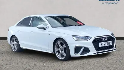 Used Audi A4 S-Line 150 HP (110 kW) 2021 White Sedan