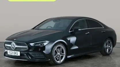 Used Mercedes CLA220 AMG Line Premium Plus 190 HP (139 kW) 2021 Black Sedan