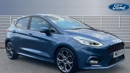 Used Ford Fiesta ST-Line 125 HP (91 kW) 2019 Blue Hatchback