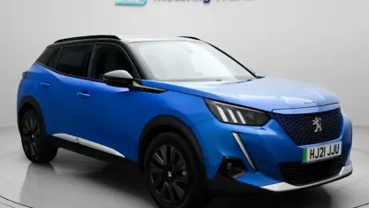 Used Peugeot e-2008 Premium 100 kW (136 HP) 2021 Blue SUV