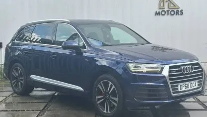 Used Audi Q7 S-Line 286 HP (210 kW) 2018 Blue SUV