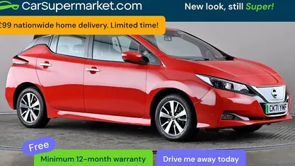 Used Nissan Leaf Acenta 110 kW (150 HP) 2021 Red Hatchback