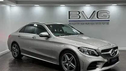 Used Mercedes C300 AMG Line Premium 245 HP (180 kW) 2019 Silver Sedan