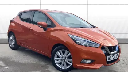 Used Nissan Micra Acenta 101 HP (74 kW) 2020 Orange Hatchback