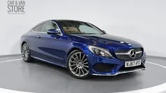 Blue Used 2017 Mercedes C250 AMG line Coupe | £14,799 (Fair price)