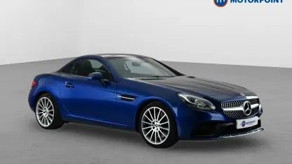 Usado Mercedes SLC200 AMG line 184 CV (135 kW) 2017 Azul Descapotable