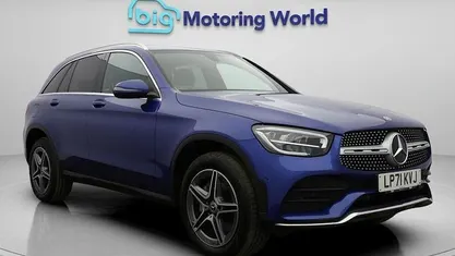 Used Mercedes GLC300e AMG line 320 HP (235 kW) 2022 Blue Estate
