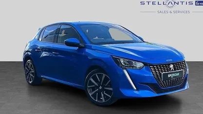 Used Peugeot 208 Allure 131 HP (96 kW) 2020 Blue Hatchback