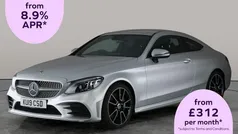 Silver Used 2019 Mercedes C300 AMG Line Premium Coupe | £19,440 (Fair price)