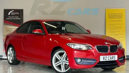 Begagnad BMW 218 Sport Line 143 HK (105 kW) 2014 Röd Sportkupé