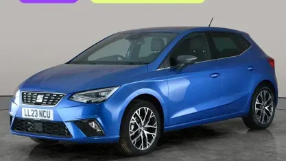 Begagnad Seat Ibiza XCELLENCE 110 HK (80 kW) 2023 Blå Halvkombi