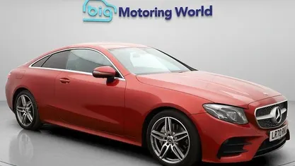 Used Mercedes E220 AMG line 194 HP (142 kW) 2019 Red Coupe