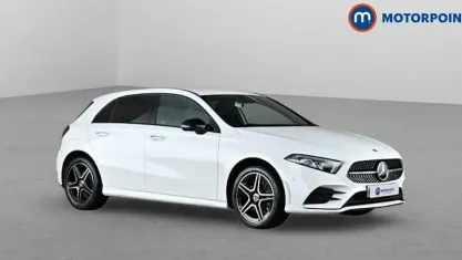 Used Mercedes A250 AMG line 218 HP (160 kW) 2022 White Hatchback