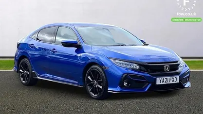 Used Honda Civic Sport 182 HP (133 kW) 2021 Blue Hatchback