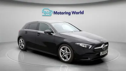 Used Mercedes A200 AMG line 163 HP (119 kW) 2019 Black Hatchback