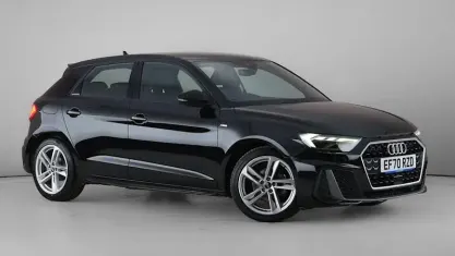 Used Audi A1 Sportback S-Line 110 HP (80 kW) 2021 Black Hatchback
