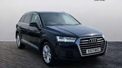 Used Audi Q7 S-Line 272 HP (200 kW) 2017 Blue SUV