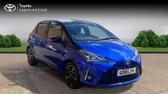 Nebula blue Used 2018 Toyota Yaris Hybrid Hatchback | £12,578 (Fair price)