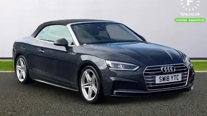 Used Audi A5 Cabriolet S-Line 252 HP (185 kW) 2018 Grey Cabriolet