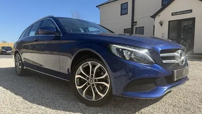 Used Mercedes C200 Premium Plus 184 HP (135 kW) 2017 Blue Estate