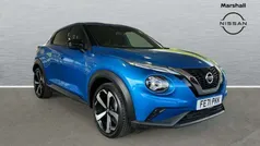 Special metallic vivid blue Used 2021 Nissan Juke Tekna SUV | £15,505 (Fair price)