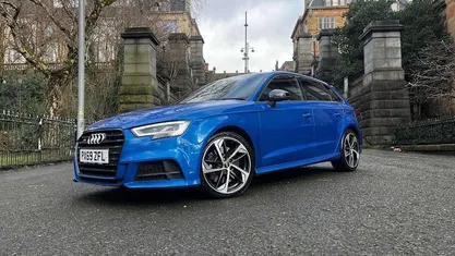 Used Audi S3 Sportback Black Edition 300 HP (220 kW) 2019 Blue Hatchback