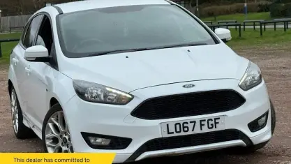 Used Ford Focus ST-Line 140 HP (102 kW) 2018 White Hatchback