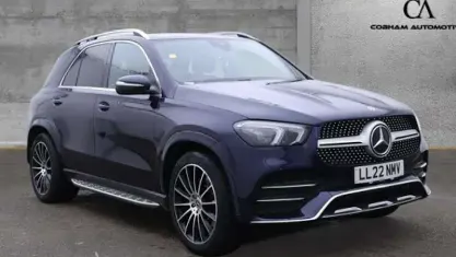 Used Mercedes GLE400 AMG line 330 HP (242 kW) 2022 Blue SUV