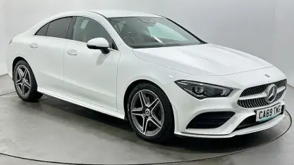 Used Mercedes CLA200 AMG Line Premium 163 HP (119 kW) 2020 White Coupe