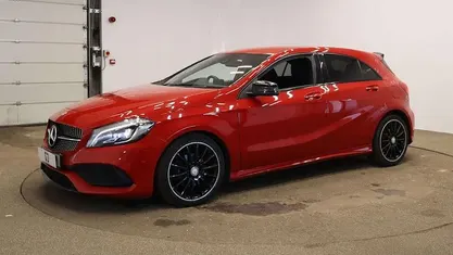 Used Mercedes A200 AMG Line Premium 136 HP (100 kW) 2017 Red Hatchback