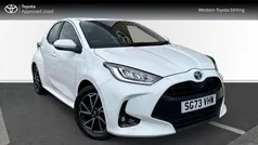 White Used 2023 Toyota Yaris Hybrid Design Hatchback | £18,999 (Fair price)