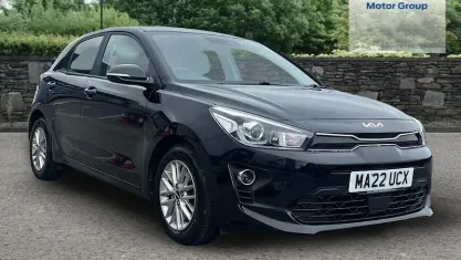 Used Kia Rio 101 HP (74 kW) 2022 Black Hatchback