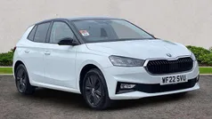 Moon white metallic black magic pearl effect Used 2022 Skoda Fabia Colour Edition Hatchback | £13,433 (Fair price)