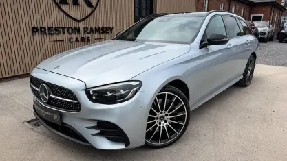 Used Mercedes E400 AMG line 330 HP (242 kW) 2022 Silver Estate
